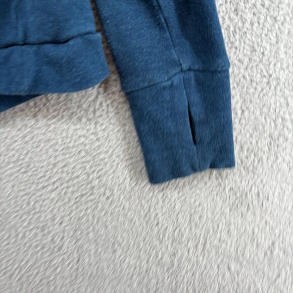 Yala Bamboo sweatshirt hoodie open front with pockets teal S/M casual comfy soft - Picture 9 of 11